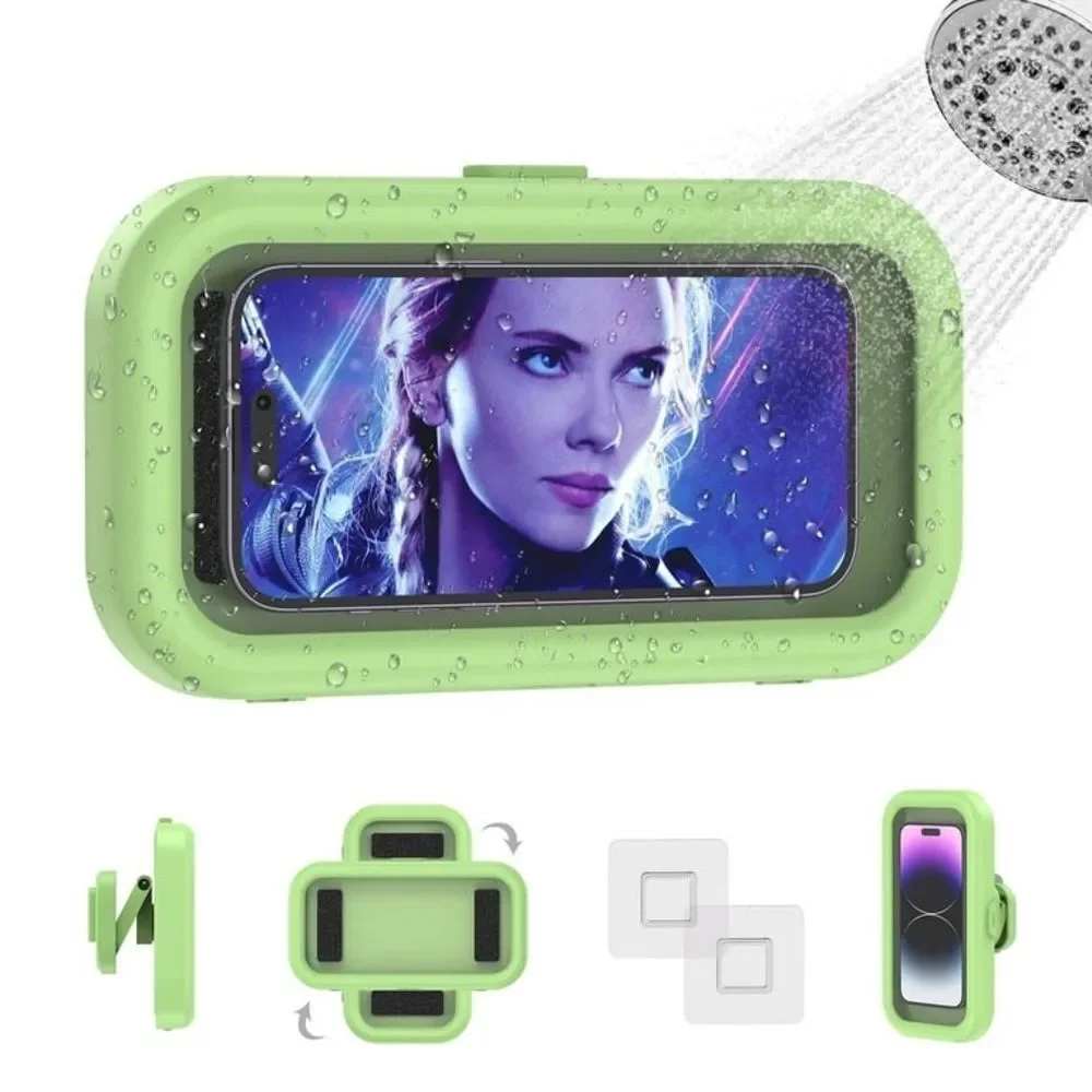 Brand New Green Waterproof Bathroom Phone Wall Mount Holder